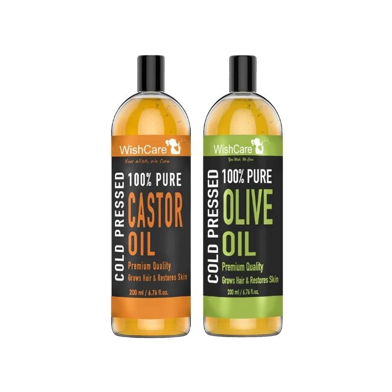 Wishcare 100 Pure Cold Pressed Castor Oil & Olive Oil, 200 ml-6.webp